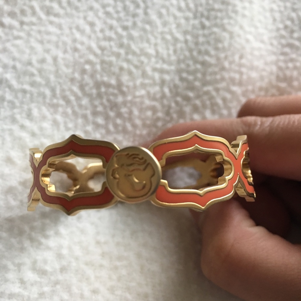 Gold and Orange Bracelet